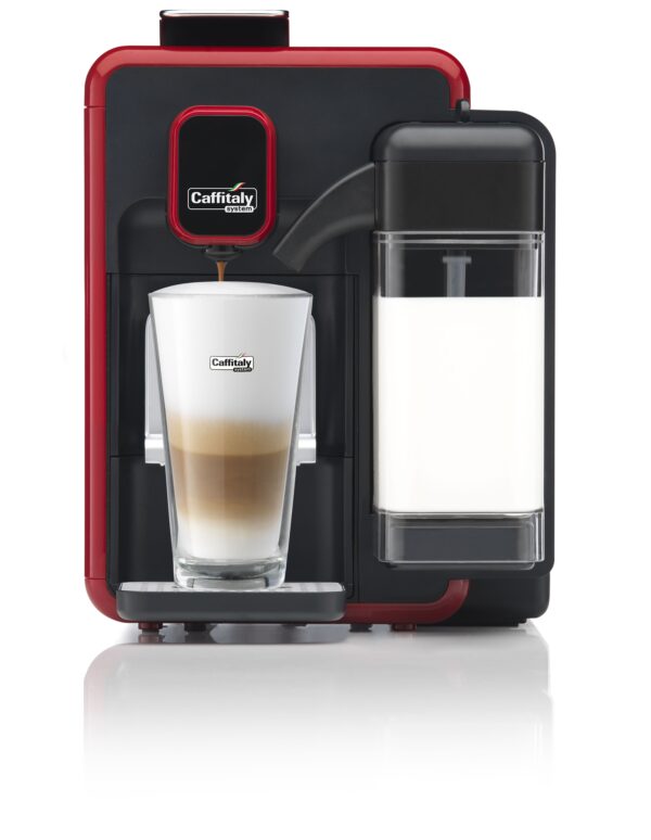S22 Espresso Coffee Machine Caffitaly with capsules Red & Black Color